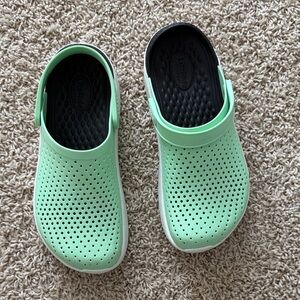 CROCS Mint Green Perforated Sandals